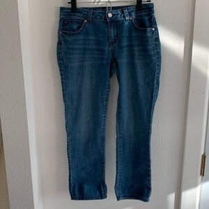 Jennifer Lopez Womens Blue Jeans Capri Size 4